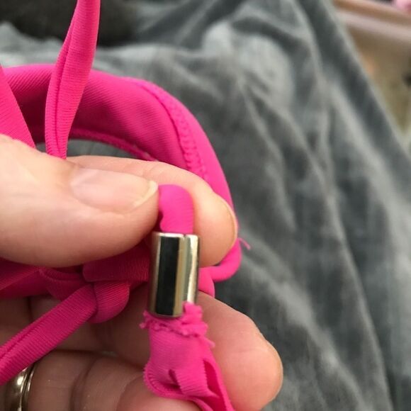 BP Nordstrom Bohemian Tassel Bikini Bottom Hot Pink S - Picture 7 of 11